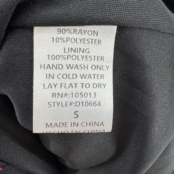 Savanna Jane Womens Floral Embroidered Shift Dress Size S Black Colorful Fiesta - Picture 4 of 7